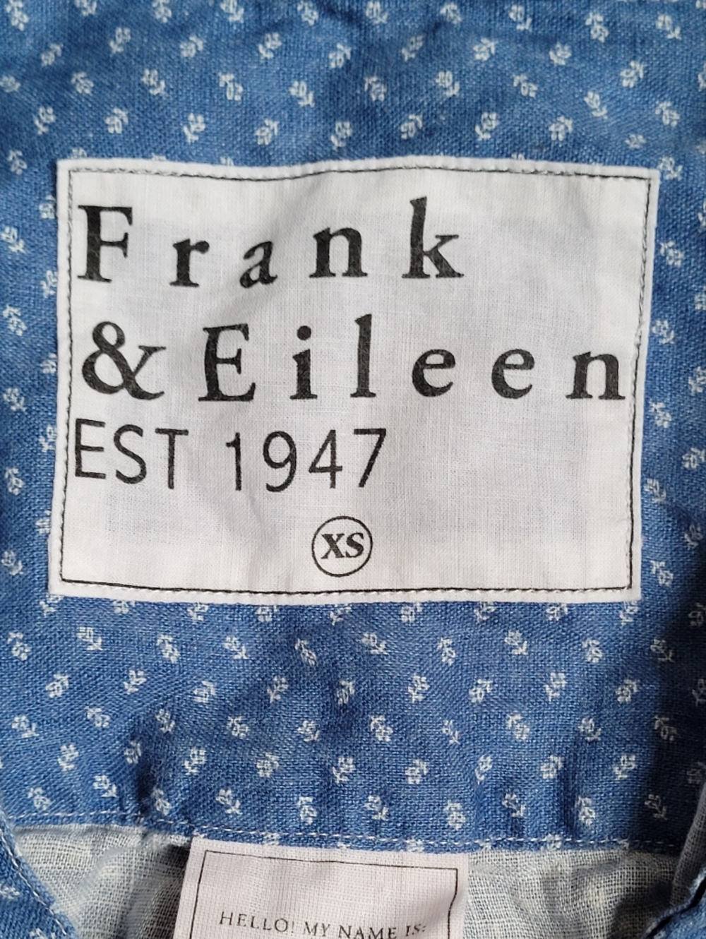 FRANK AND EILEEN HUNTER LINEN SHIRTDRESS SHIRT DRESS - Picture 3 of 5